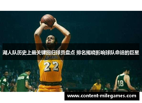 湖人队历史上最关键回归球员盘点 排名揭晓影响球队命运的巨星
