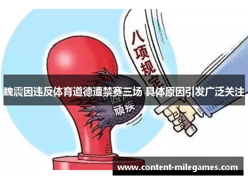 魏震因违反体育道德遭禁赛三场 具体原因引发广泛关注